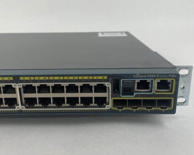 Cisco WS-C2960S-48LPS-L V03 48 Port Managed Network Switch - Tested