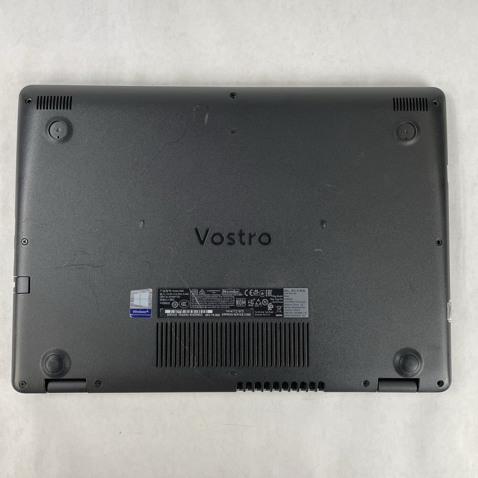 Dell Vostro 3490 14" i5-10210U 1.60 GHz 8 GB RAM No SSD No OS - Bad Edge16