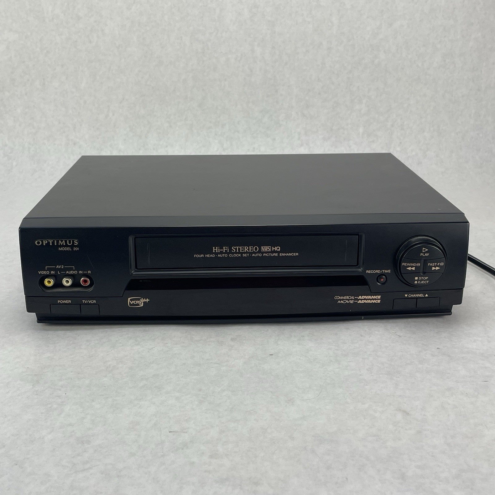 Optimus 201 VCR 4-Head HiFi VHS Player Recorder No Remote Tested1