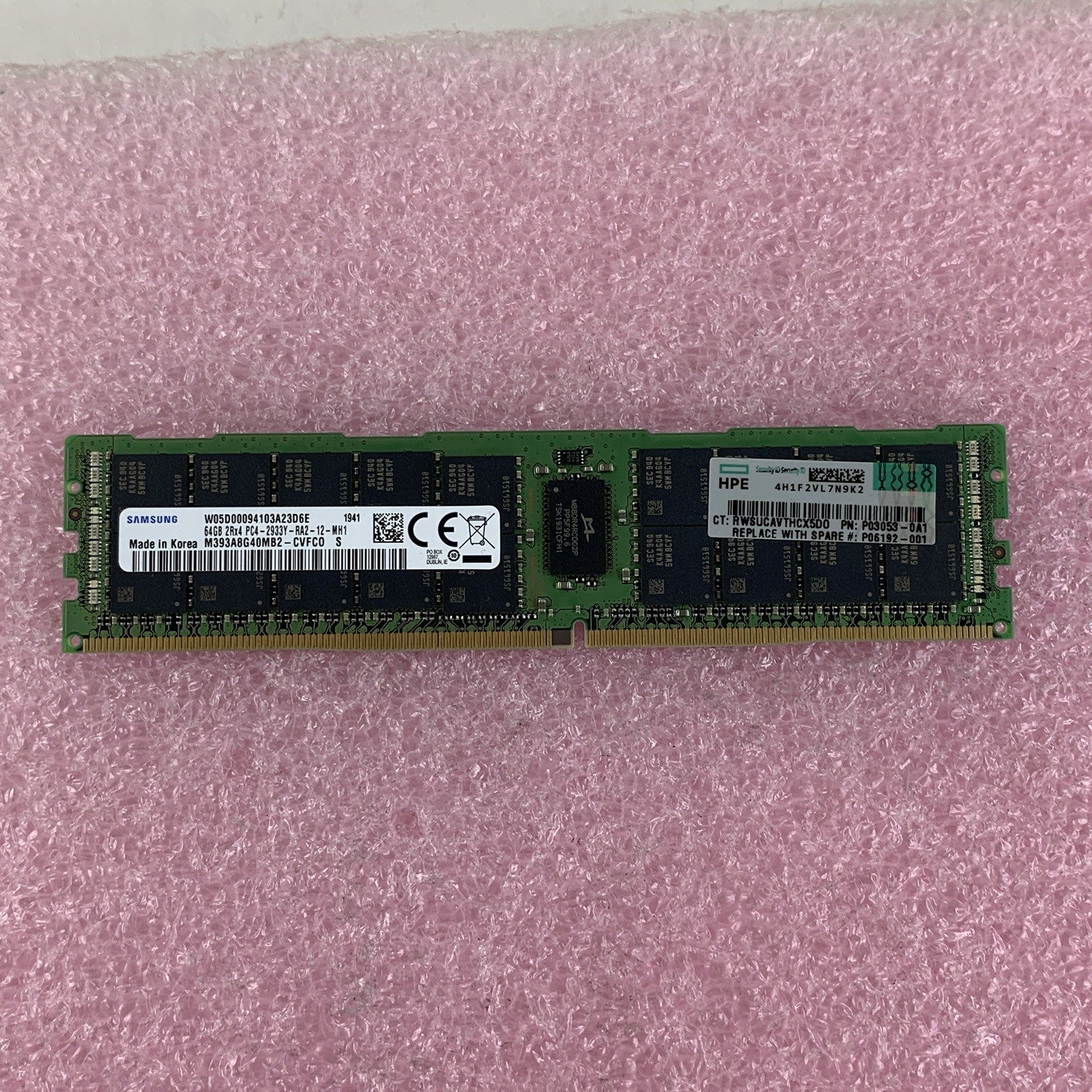 Samsung M393A8G40MB2-CVFC0 64 GB 2Rx4 PC4-2933Y DDR4 19200 Server Ram Memory