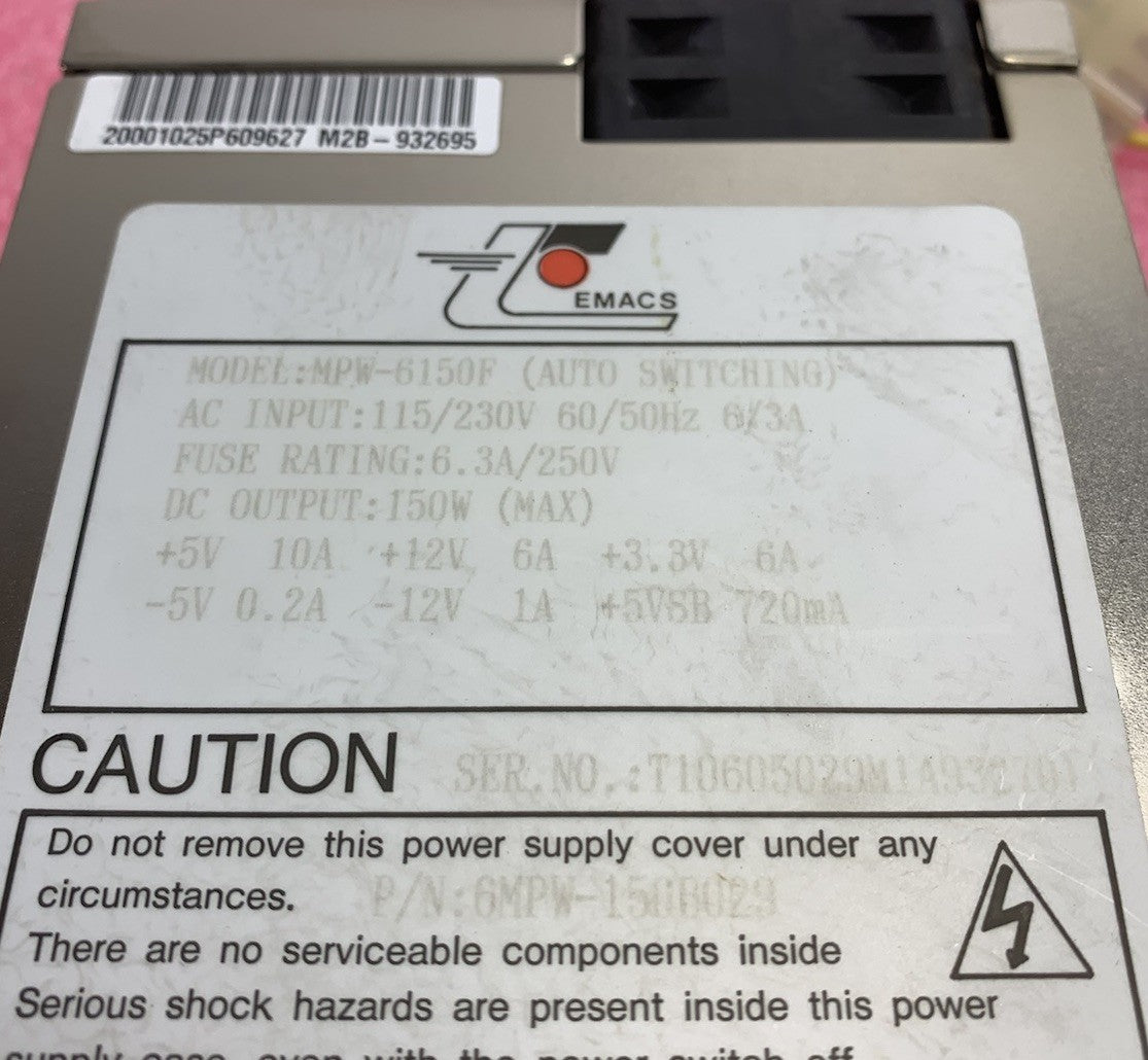 EMACS MPW-6150F 150W Auto Switching Power Supply (Lot of 2)