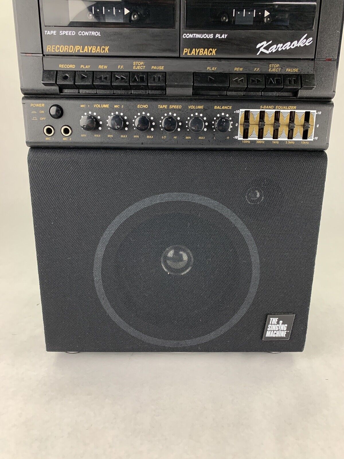 The Singing Machine SMW-43 Karaoke System For Parts and Repair Bad Tape and Mic