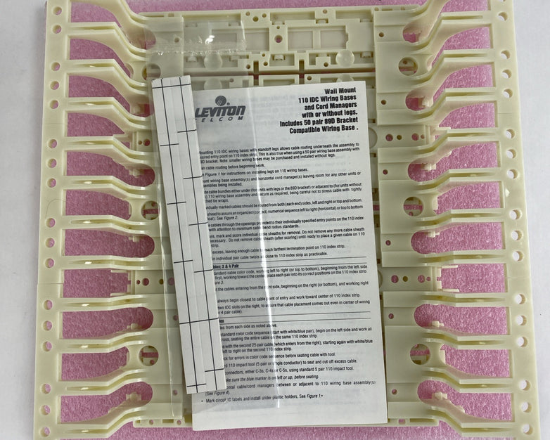 Leviton 41AW2-100 Wall Mount Wiring Base W/Legs Lot of 2