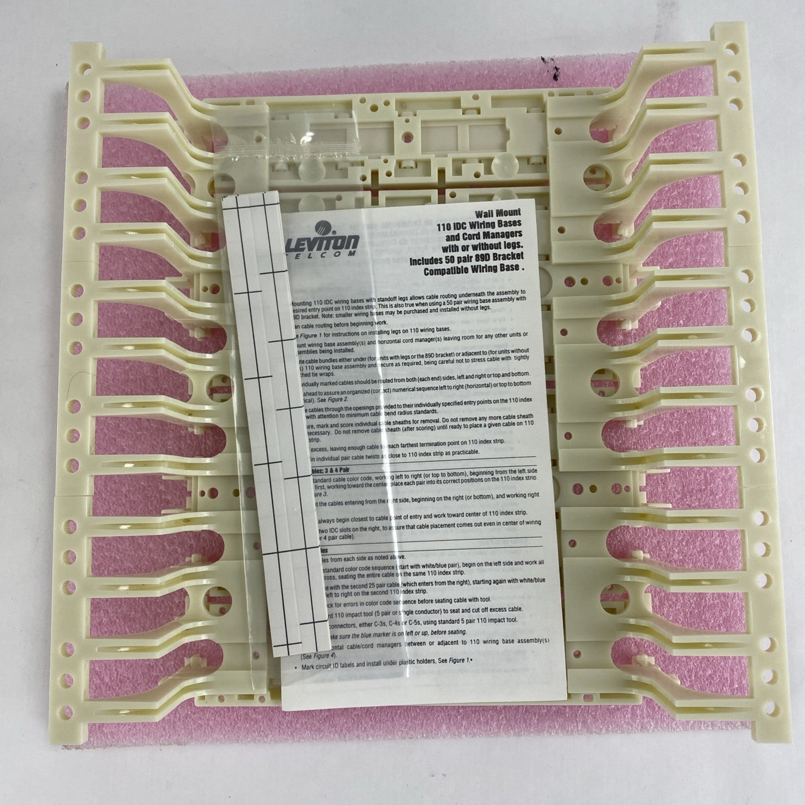 Leviton 41AW2-100 Wall Mount Wiring Base W/Legs Lot of 26