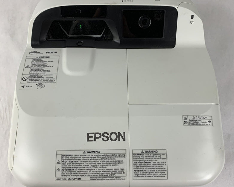 Epson BrightLink 595Wi H599A LCD Lamp Projector 48 Lamp Hours - No Remote