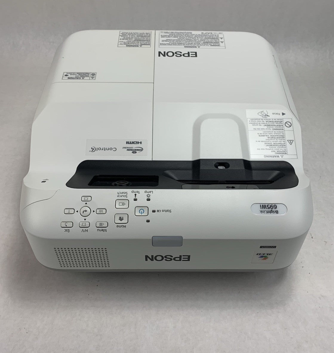 Epson PowerLite 695Wi H740A LCD Lamp Projector 4896 Lamp Hours - No Remote3