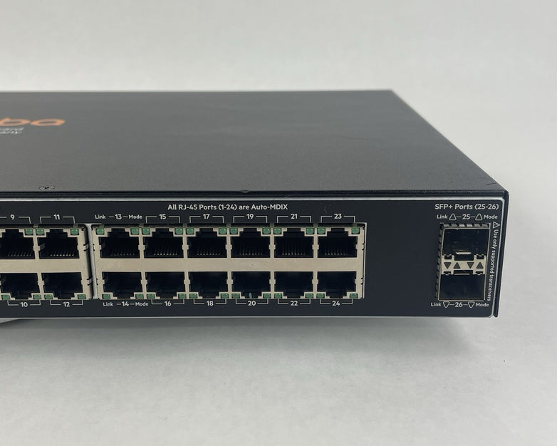 HP J9856A 2530 24G SFP+ Switch Tested & Reset