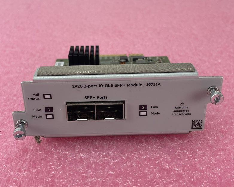 HP J9731A 2920 2 Port 10GbE SFP Module Tested & Reset Black