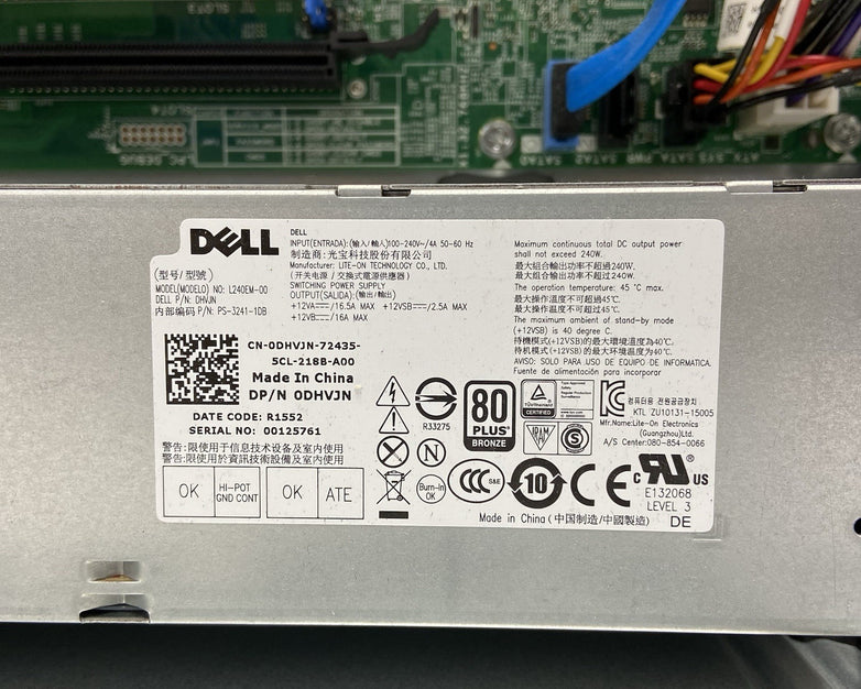 Dell OptiPlex 7040 MT Intel Core i7-6700 3.4GHz 8GB RAM No HDD No OS