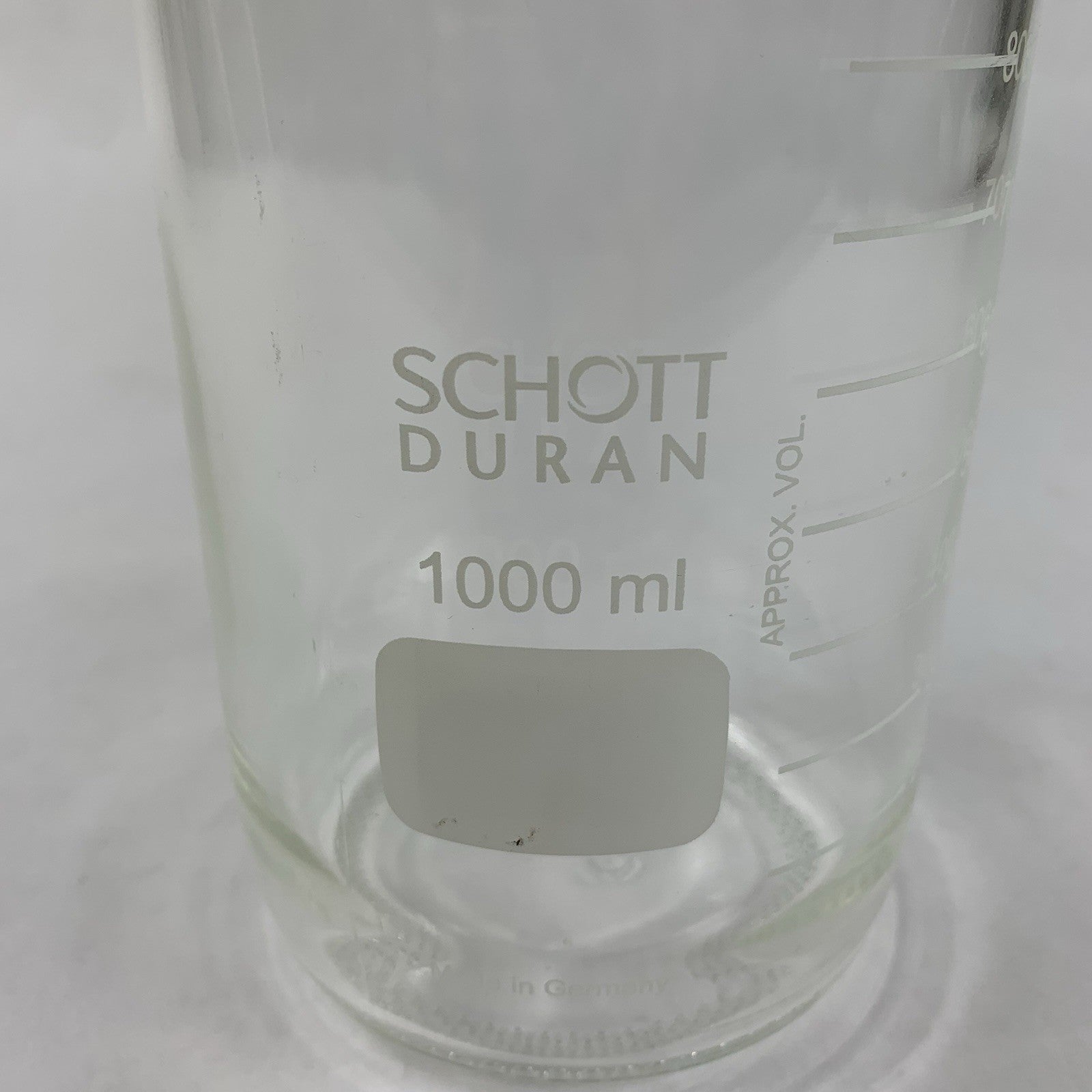 Schott Duran 1000 mL Round Wide Mouth Media Storage Bottle - No Lid4