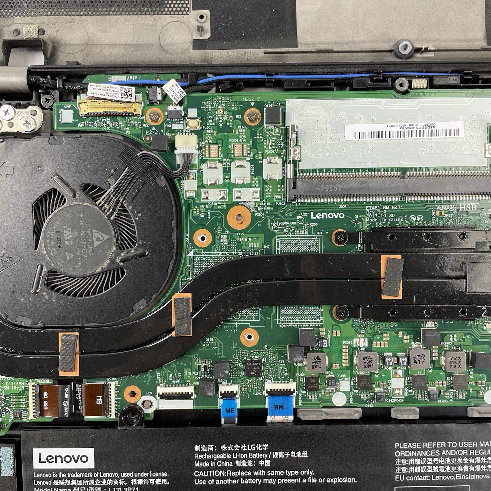 Lenovo ThinkPad T480s 14" i7-8650U 1.90 GHz 8 GB RAM No SSD/OS/AC17