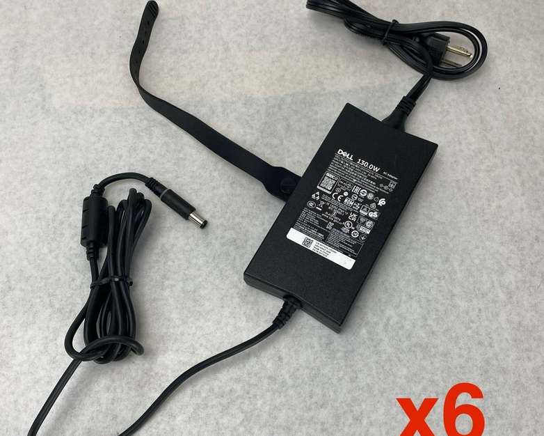 Dell HA130PM160 7.4mm 19.5V 6.7A 130W AC Power Adapter P7KJ5 (Lot of 6)