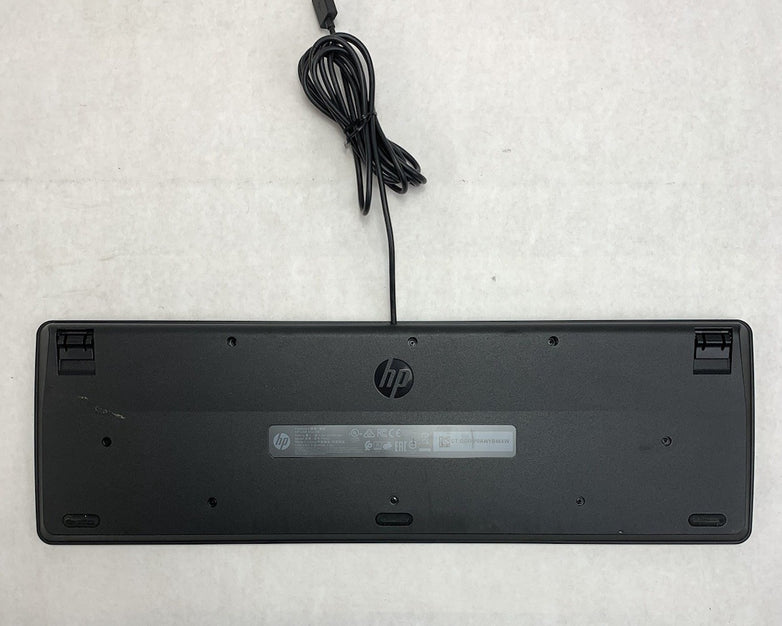 HP PH0U Slim USB Wired QWERTY Keyboard Black (Lot of 4)