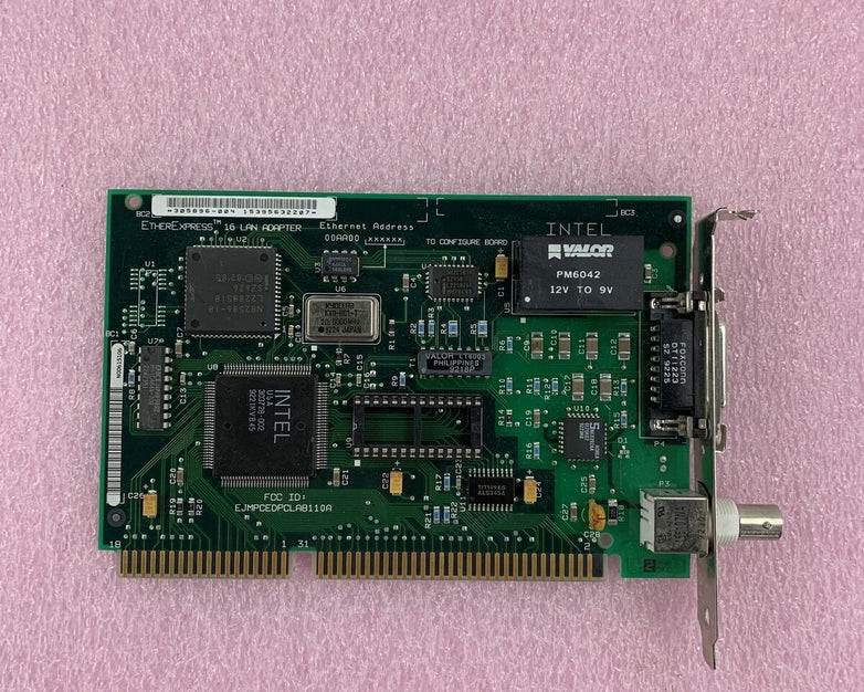 INTEL 16BIT AUI TP ETHERNET EHER EXPRESS ISA Adpater