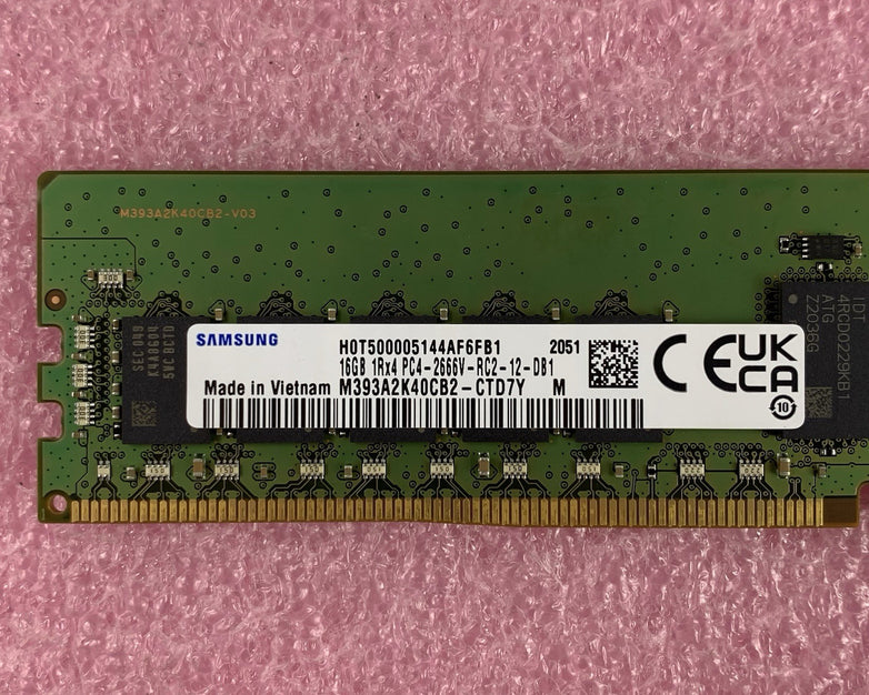 Samsung M393A2K40CB2-CTD7 16 GB 1Rx4 PC4-2666V-RC2-12-DB1 Server Memory RAM