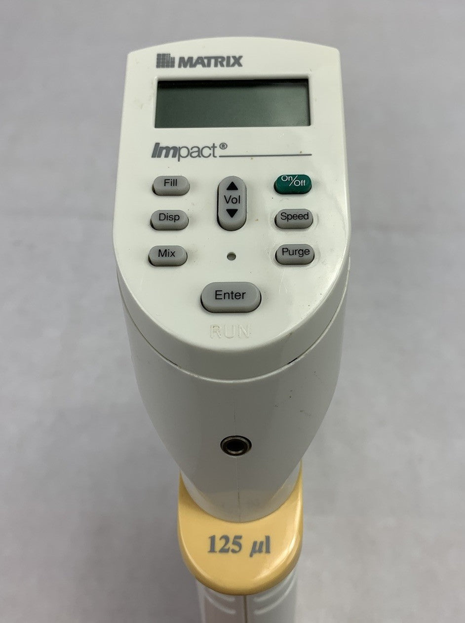 Matrix Impact 125 µL 8 Channel Electronic Pipette