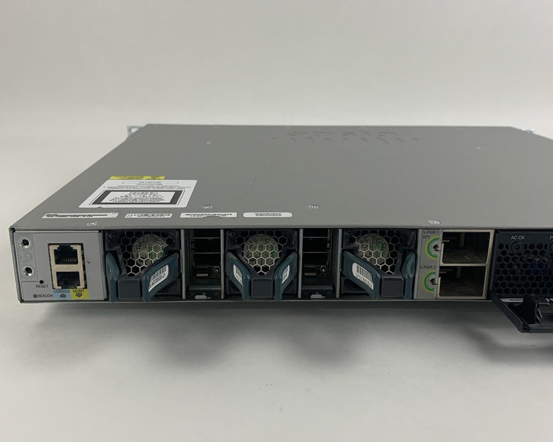 Cisco WS-C3850-24XS-S V02 24-Port 10Gb SFP+ Switch Tested Reset 2x PSUs