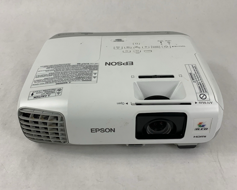 Epson PowerLite 98H H687A LCD Lamp Projector 1738 Lamp Hours - No Remote