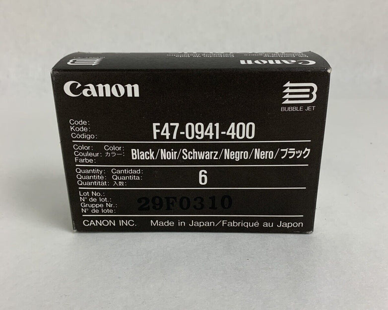 New In Box Canon 6x Ink Cartridges. BJI-201 Bk HC