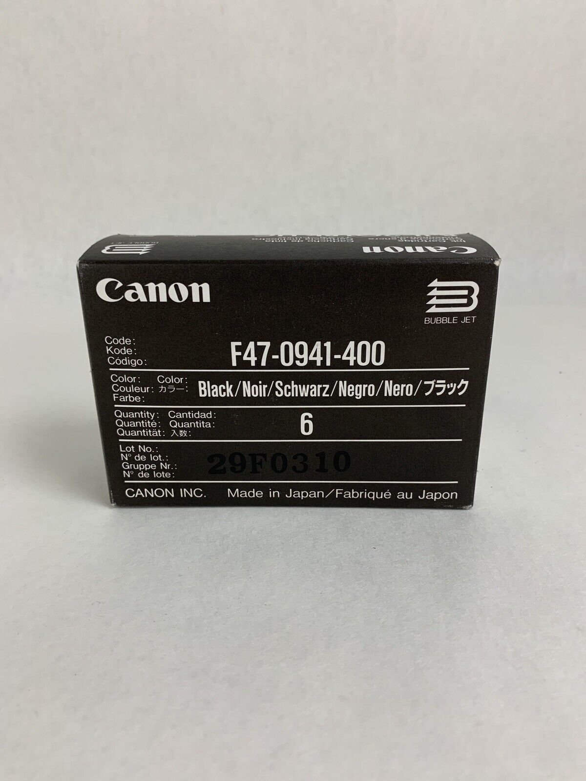 New In Box Canon 6x Ink Cartridges. BJI-201 Bk HC