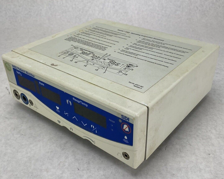 SDI Vet/Ox 4403 Patient Monitor Part No. 92000-001 No Power Supply Untested
