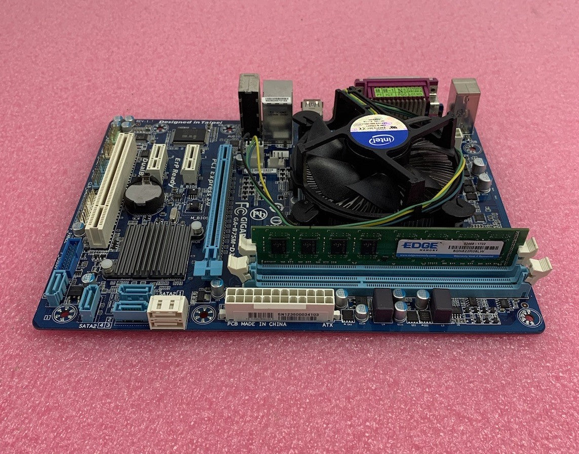 Gigabyte GA-B75M-D3V Motherboard Intel Core i3-3220 3.3GHz 8GB RAM No Shield