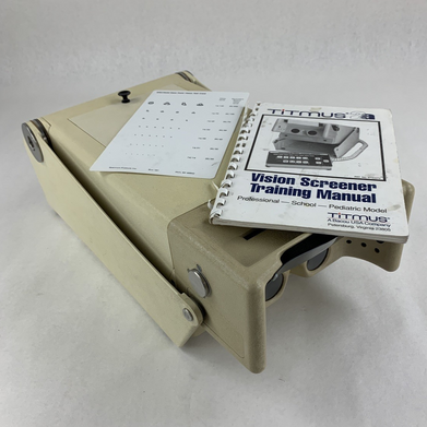 Titmus 2a Vision Screener Tester Powers on W/ Manual and Test Card