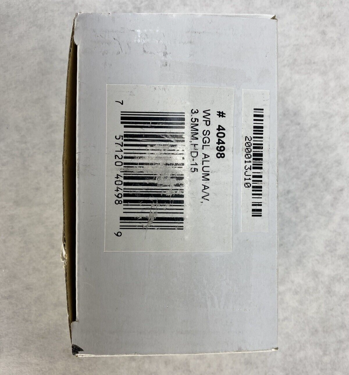 Lot of 3 WP SGL ALUM A/V 3.5MM HD-15 Wall Plate Open Box New