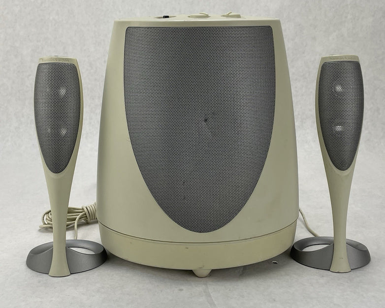 Harmon Kardon Computer Speakers HK695-01 Tested and Working Read Desc