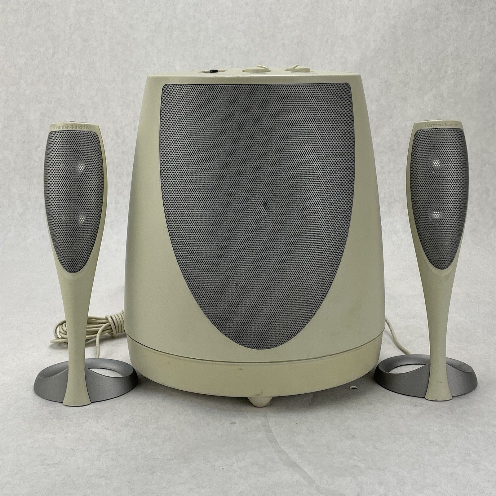 Harmon Kardon Computer Speakers HK695-01 Tested and Working Read Desc1