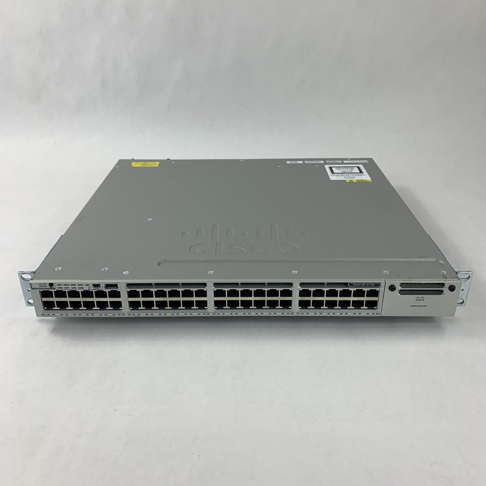 Cisco WS-C3850-48P-S V06 Catalyst 3850 w/ C3850-NM-4-1G Switch Tested Reset