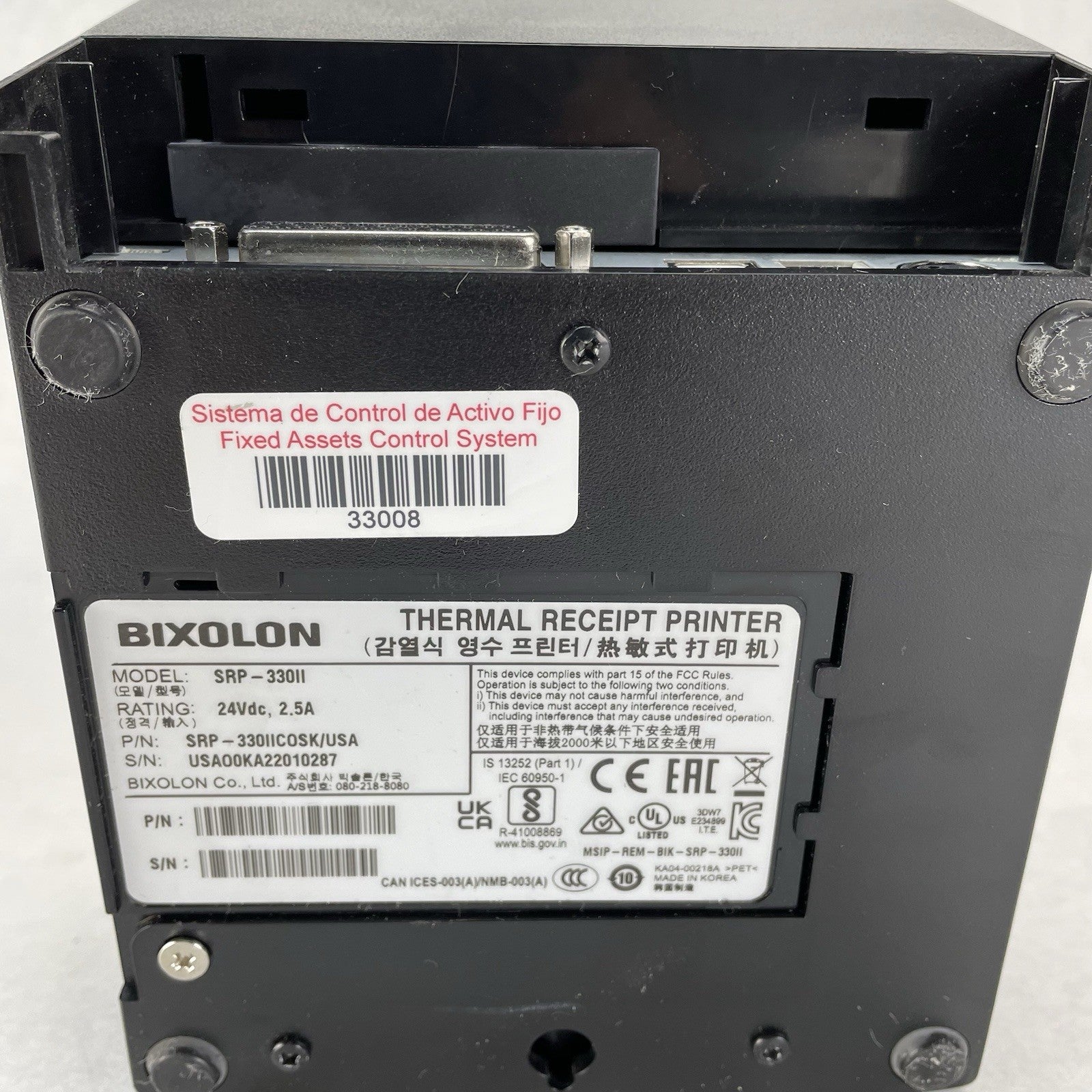 Bixolon SRP-330II Direct Thermal Printer Desktop Receipt