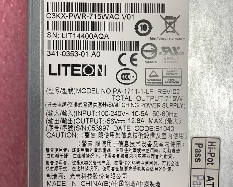 LiteOn PA-1711-LF 715W Switching Power Supply