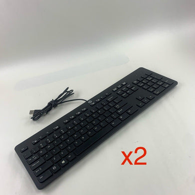 HP KBAR211 Wired Keyboard (Lot of 2)