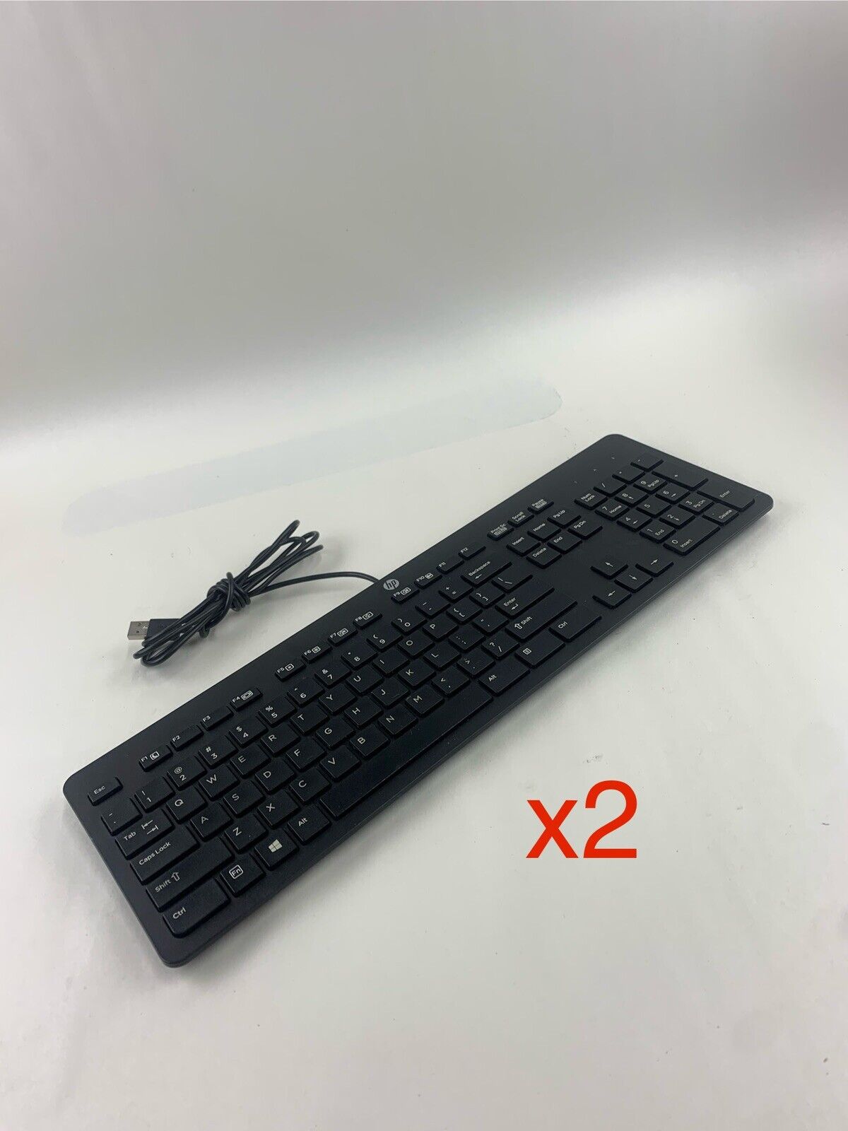 HP KBAR211 Wired Keyboard (Lot of 2)