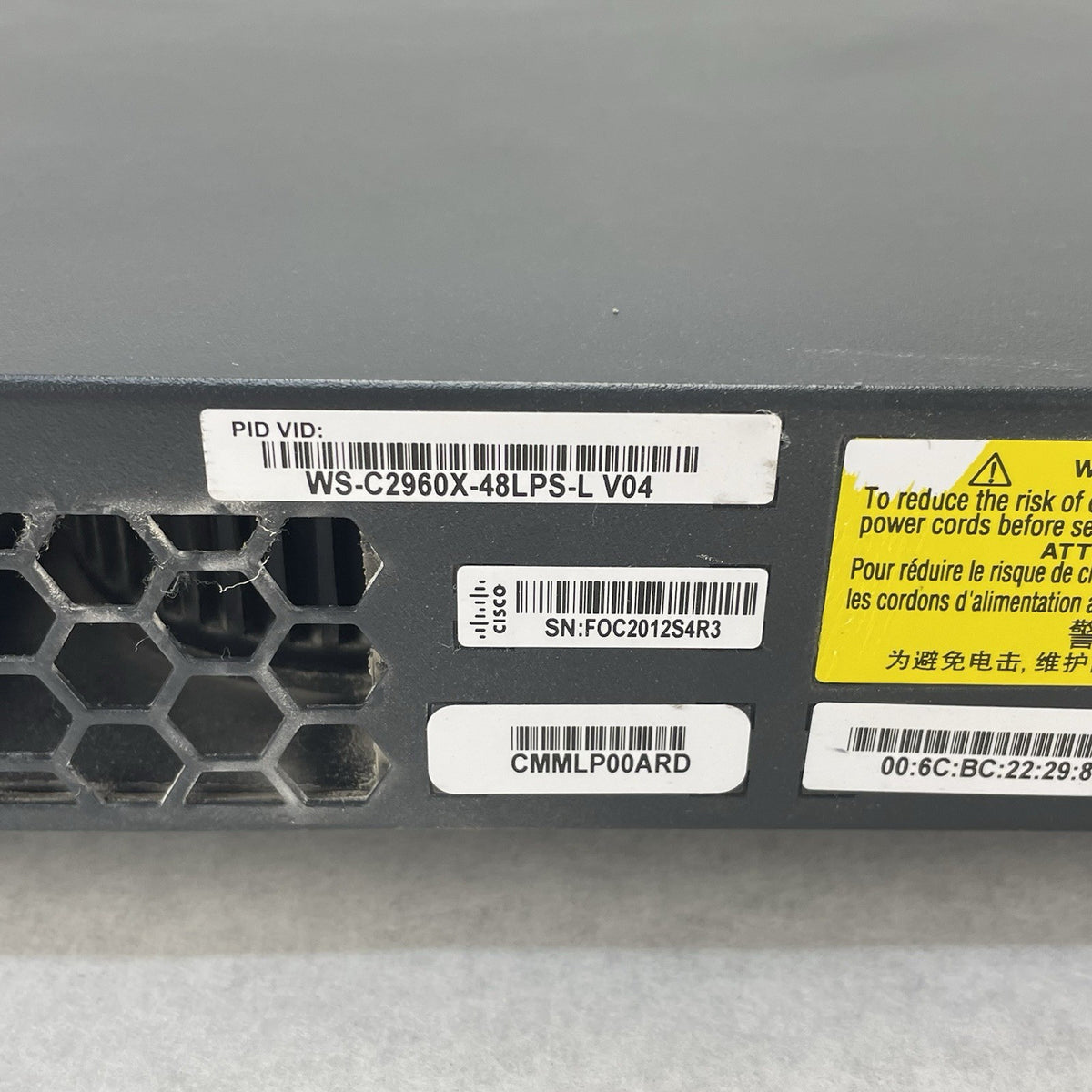Cisco Catalyst WS-C2960X-48LPS-L V04 - Tested9