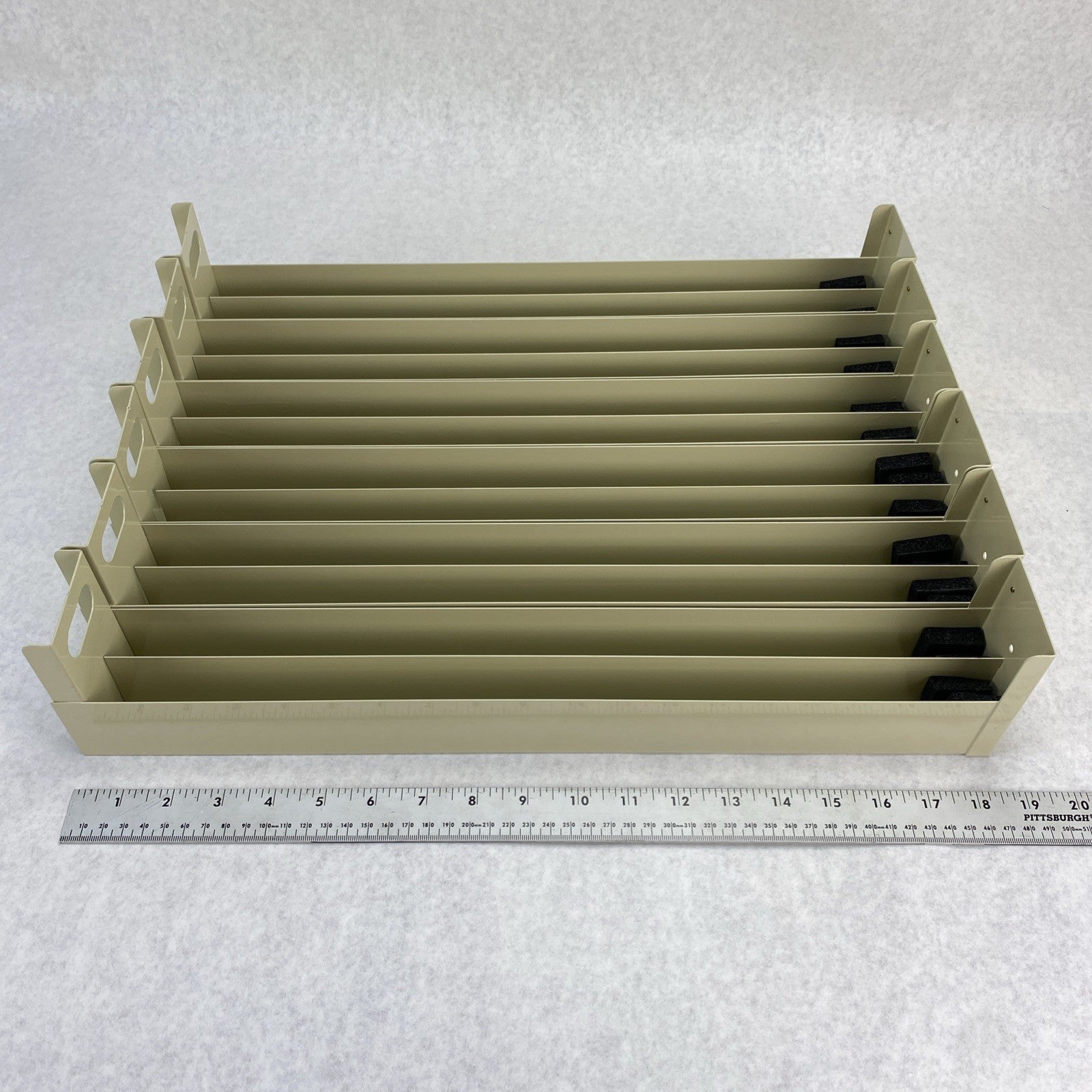 Fisherbrand 07212103 Six Microscope Slide Storage Divided Drawers Light Tan6