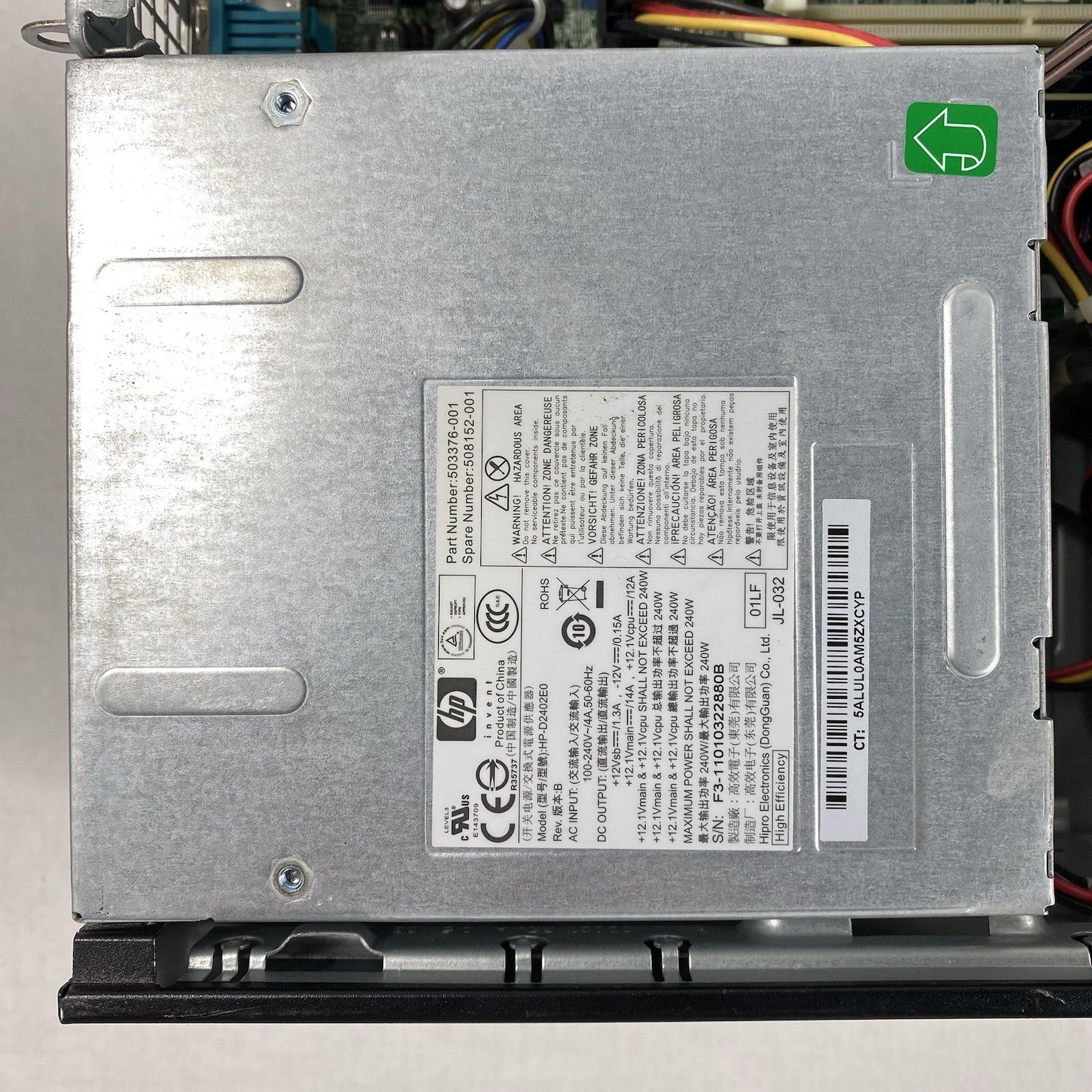 HP Compaq 8100 Elite SFF Intel Core i5-650 3.20GHz 4GB RAM No HDD No OS
