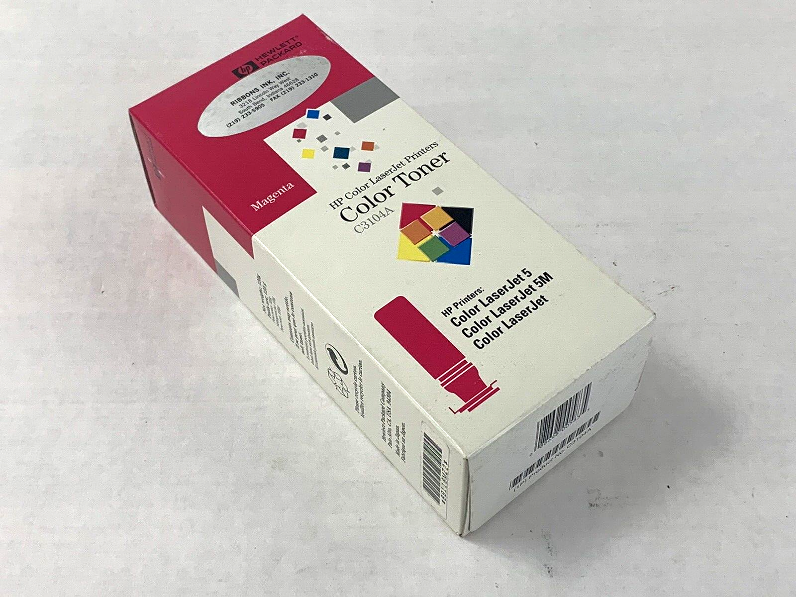 HP Color LaserJet Printers Color Toner C3104A Magenta Color LaserJet 5(M)