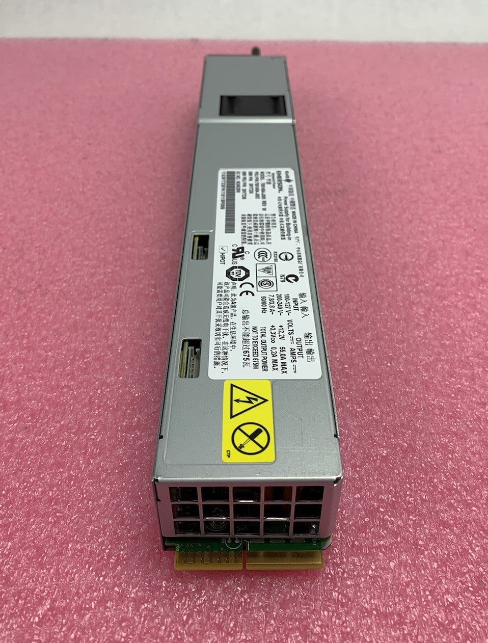 Emerson 7001484-J000 Rev W 675W Server Power Supply