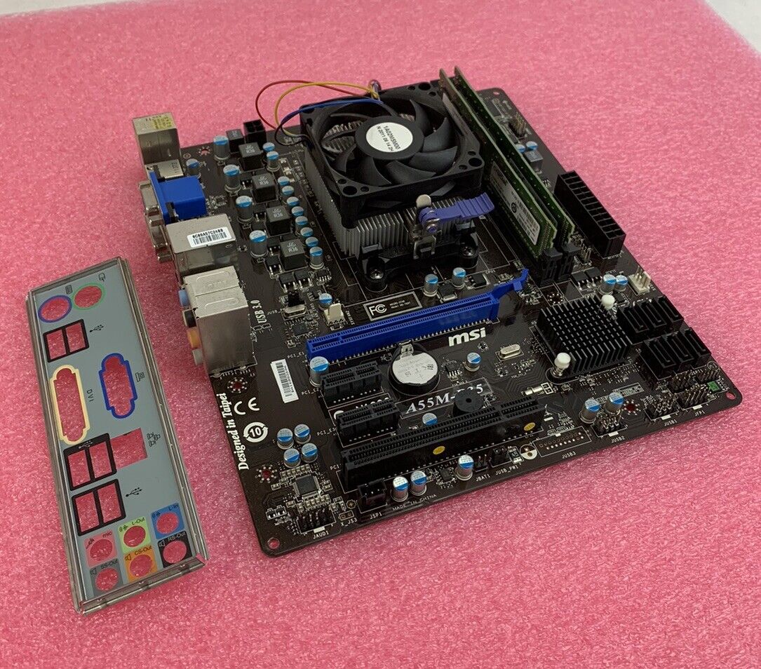 MSI MS-7697 Motherboard AMD A6-3500 2.1GHz 4GB RAM w/ Shield