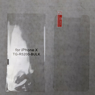 Unbranded Screen Protector for iPhone X TG-R5200-BULK (Lot of 2)