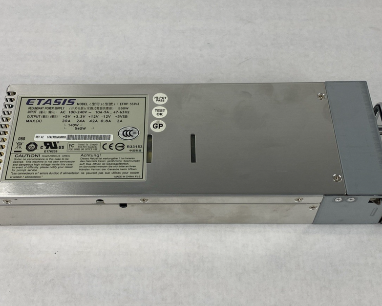 ETASIS Model EFRP-553V3 550W Redundant Power Supply