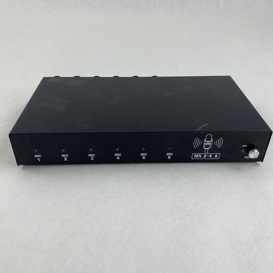 BIS MX 2-4 6 Input Audio Mixer No AC Adapter Untested