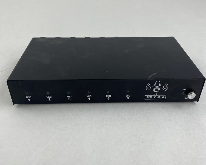 BIS MX 2-4 6 Input Audio Mixer No AC Adapter Untested