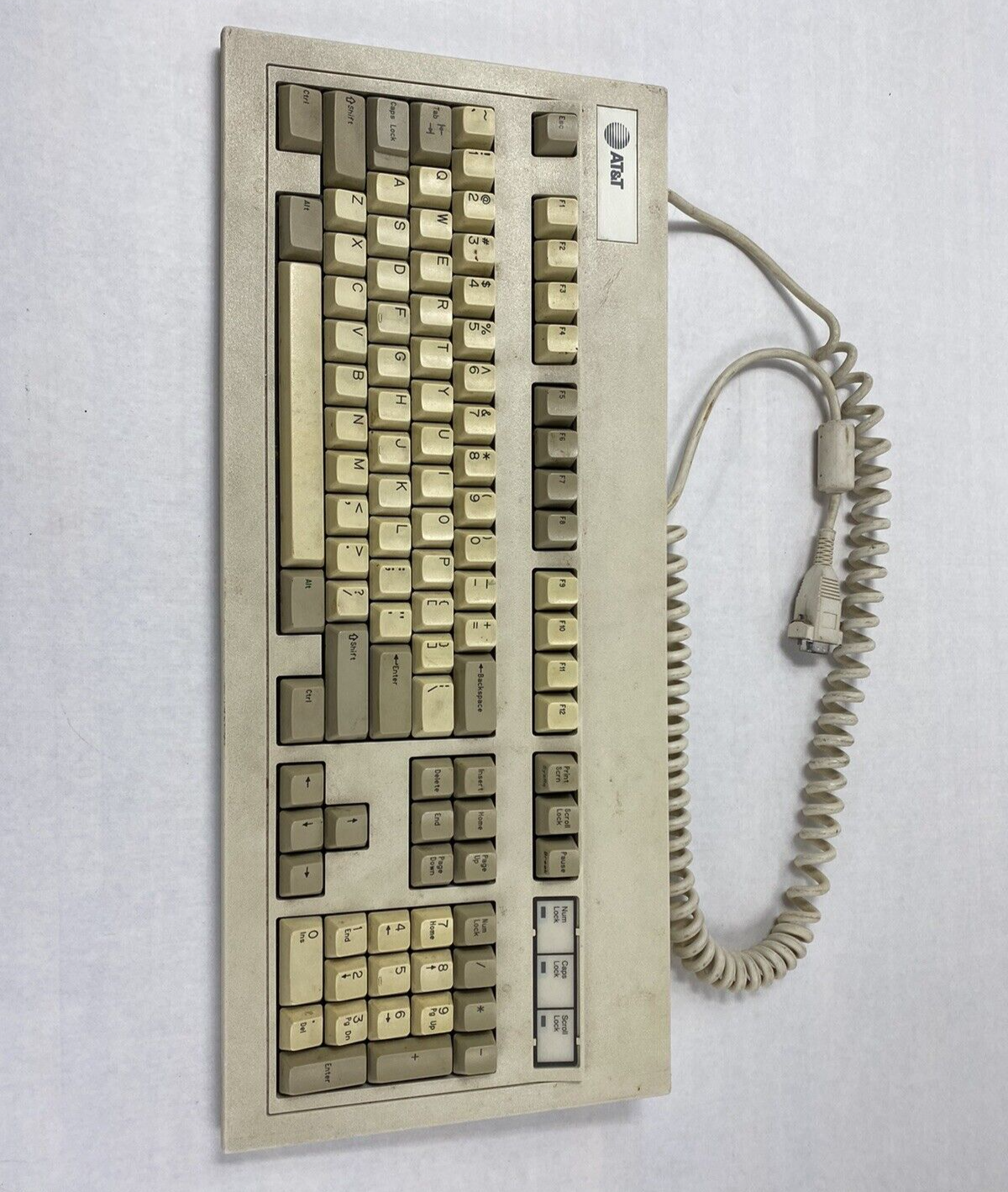 Vintage AT&T CIG8AVE03417 Enhanced Keyboard Key Tronic Untested