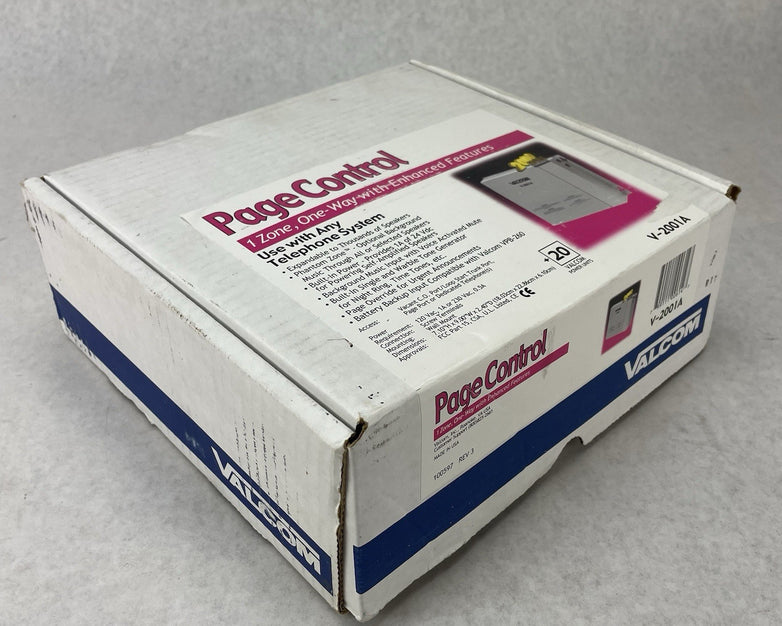Valcom V-2001A 1-Zone Page Controller Unit