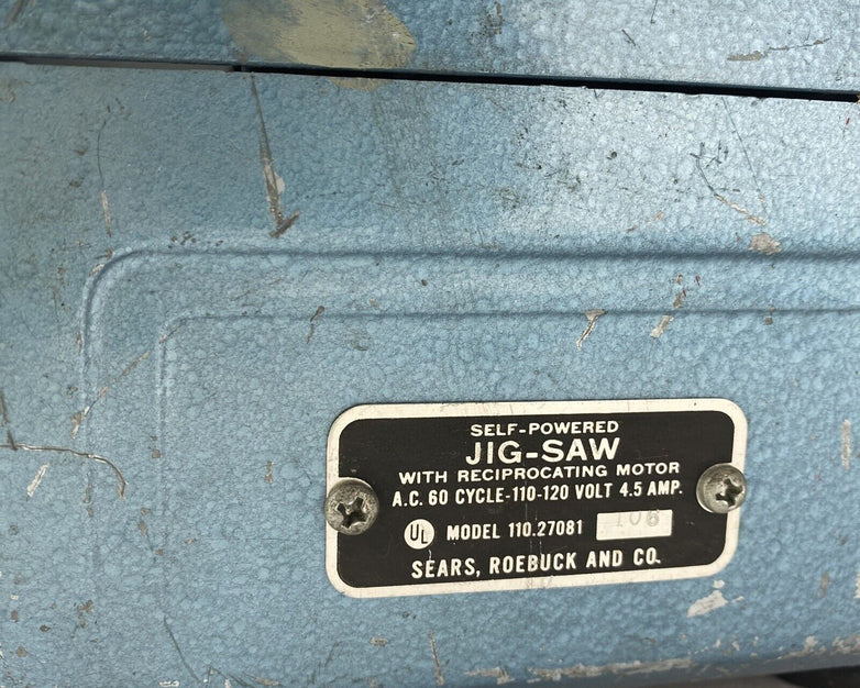 Vintage Sears Roebuck & Co. Self-powered Jig Saw Model 110.27081