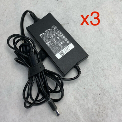 Mixed Lot of 3 Dell AC Adapter HA130PM160 LA130PM121 LA130PM190