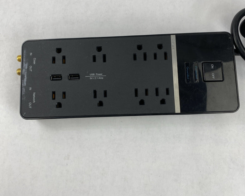 Rocketfish RF-HTS2815.  Outlet 2-USB Wall Tap Surge Protector Strip